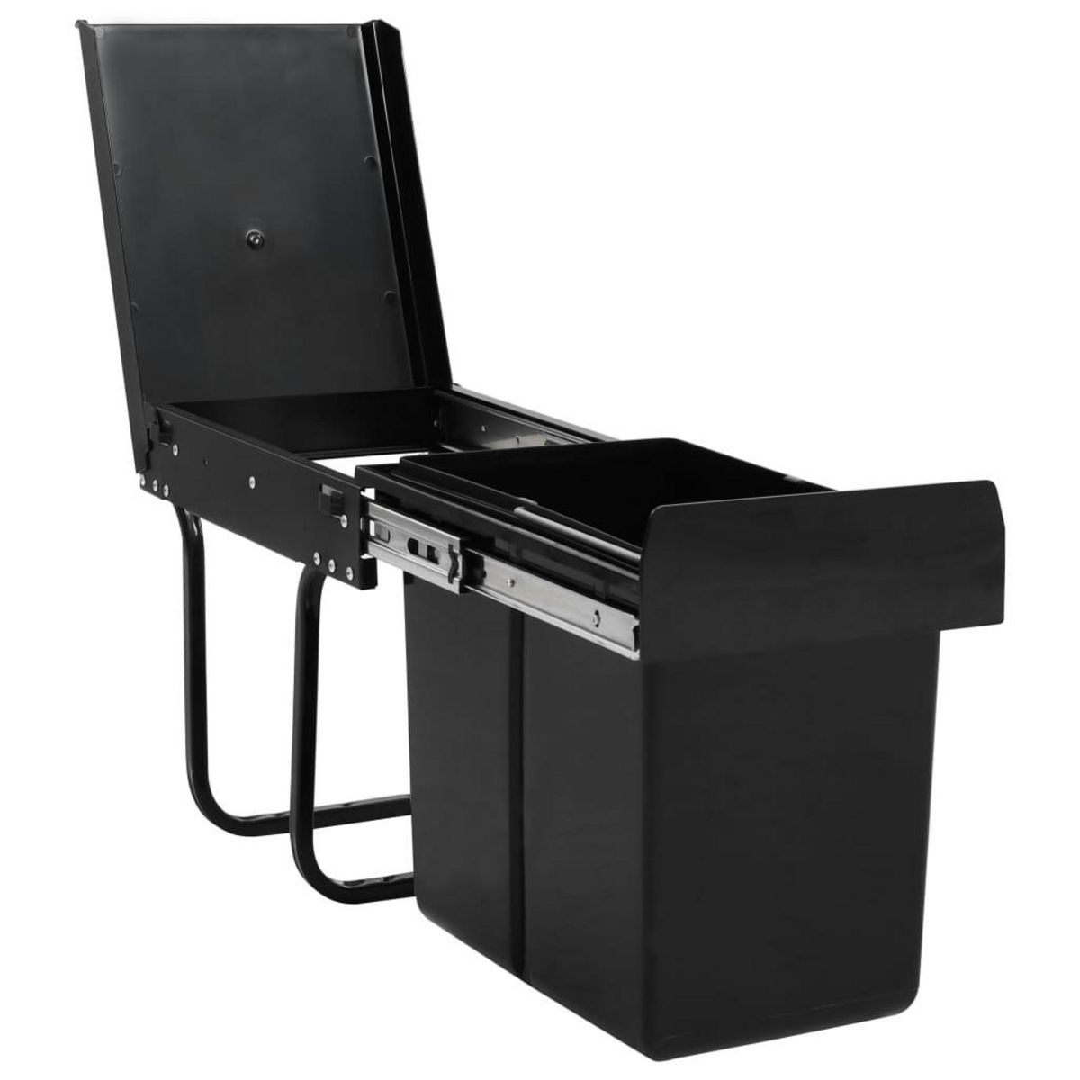 VIDAXL Poubelle amovible de cuisine fermeture en douceur 20 L