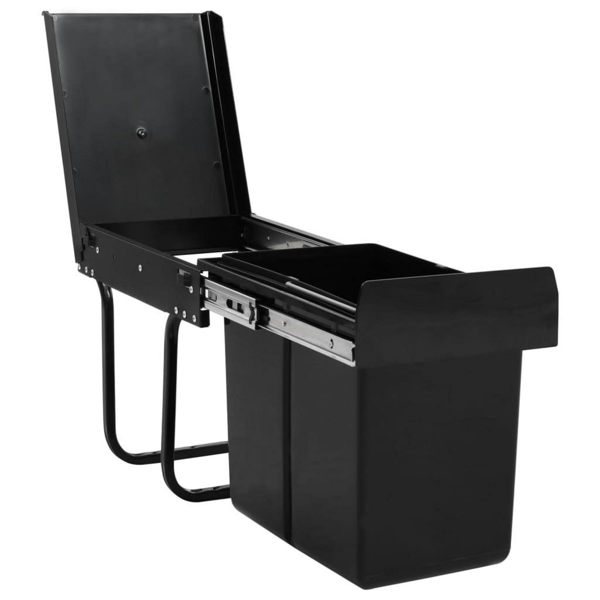 VIDAXL Poubelle amovible de cuisine fermeture en douceur 20 L