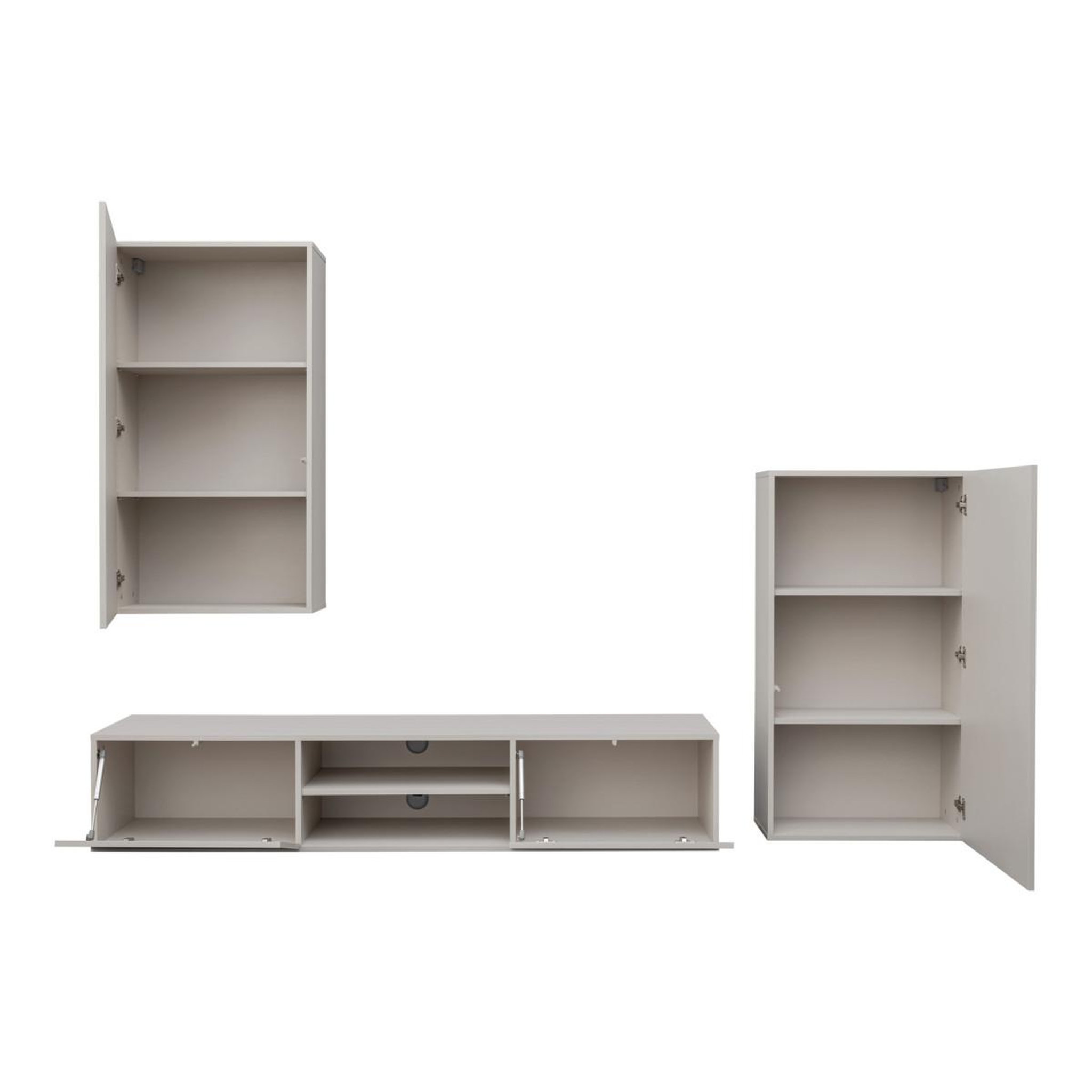 Voir la diapositive 3 : Paris Prix Ensemble meuble tv 3p  geo  250cm beige