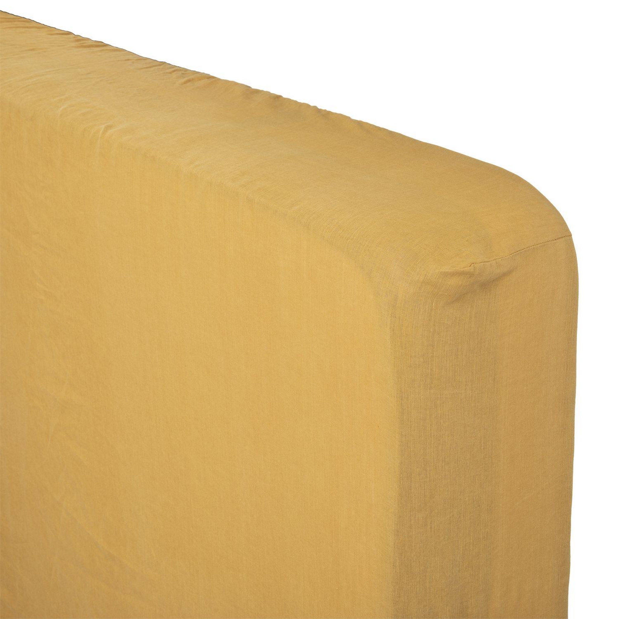 Voir la diapositive 1 : ATMOSPHERA Drap housse bonnet 30 cm 100% lin tropiques