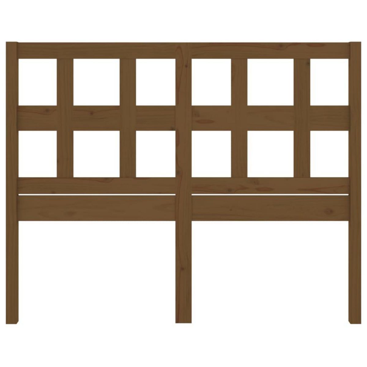 VIDAXL Tete de lit Marron miel 125,5x4x100 cm Bois massif de pin