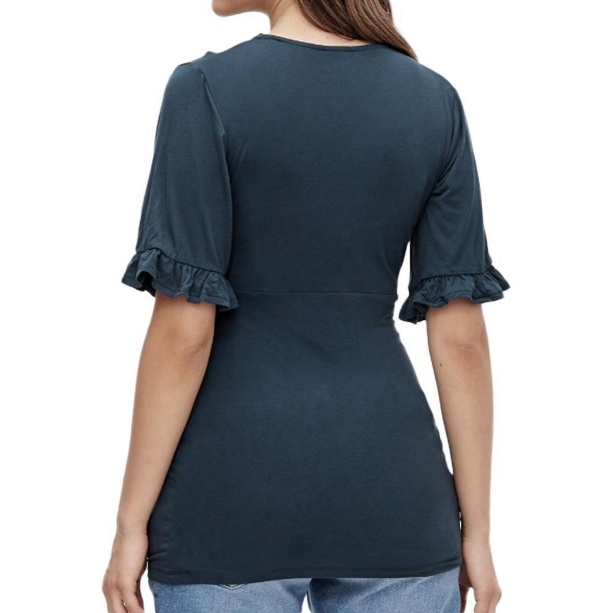 MAMALICIOUS T-Shirt de Grossesse Marine Femme Mamalicious Dicte