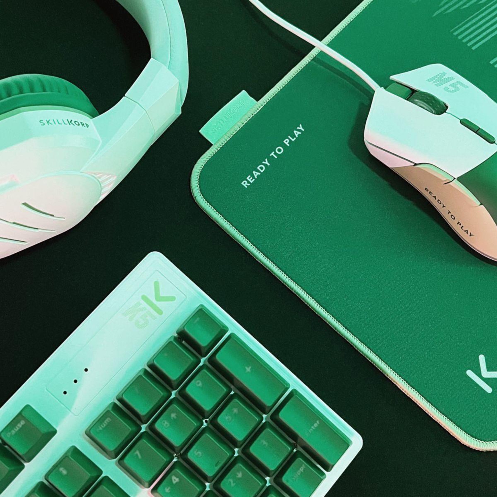 Voir la diapositive 4 : SKILLKORP Tapis de souris MM5 VERT Access
