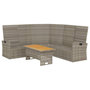 Voir la diapositive 4 : VIDAXL Salon de jardin 2 pcs avec coussins Gris Resine tressee