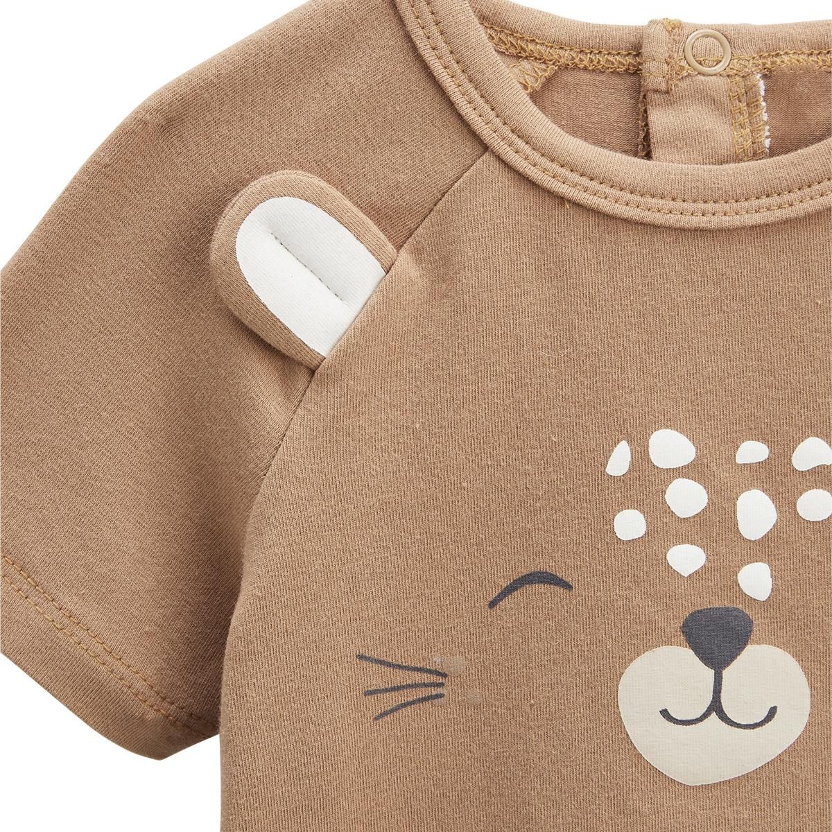 Petit Béguin Ensemble bébé t-shirt et short en gaze de coton Yao