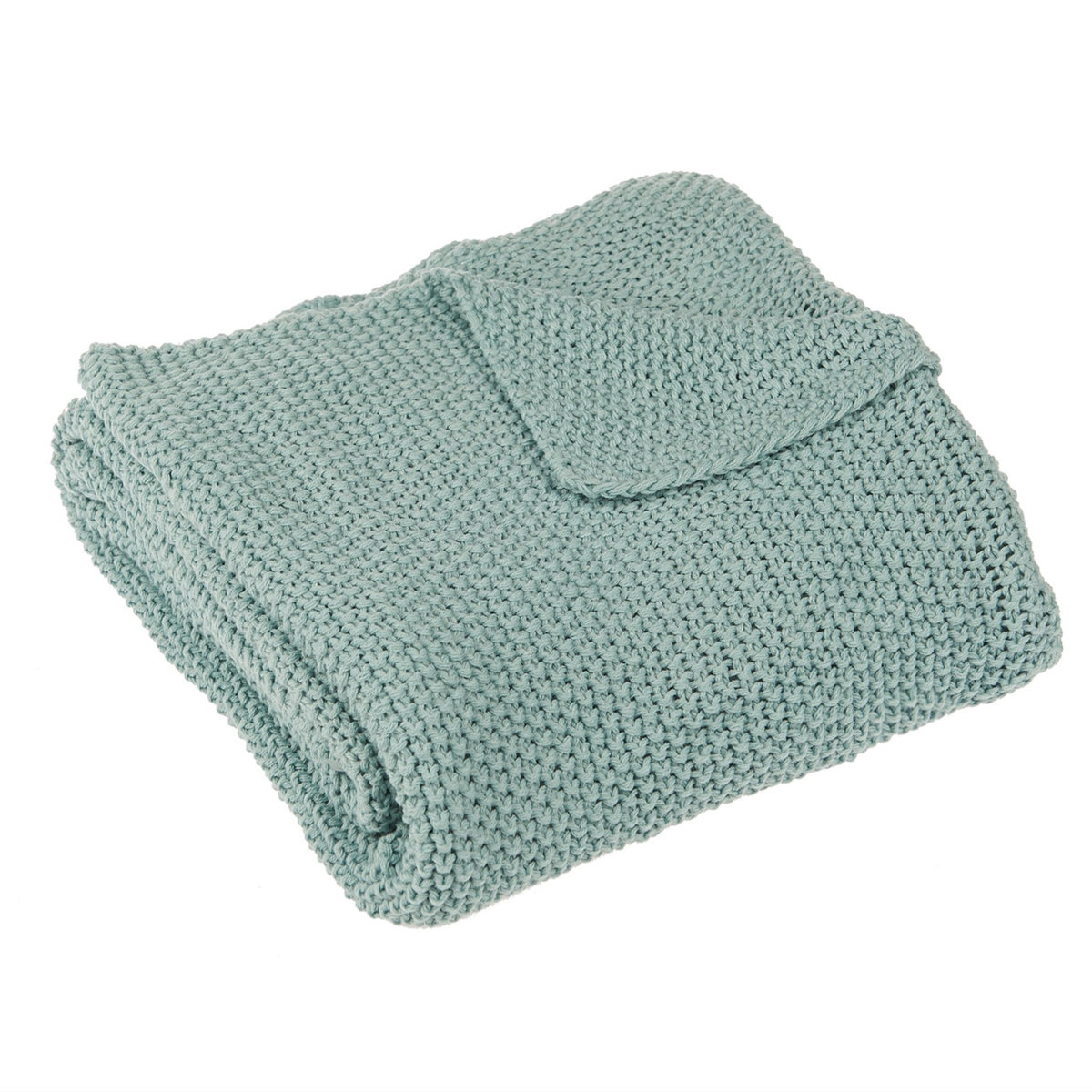 ACTUEL Plaid, couvre-lit, jeté de canapé uni effet tricot 350 g/m²