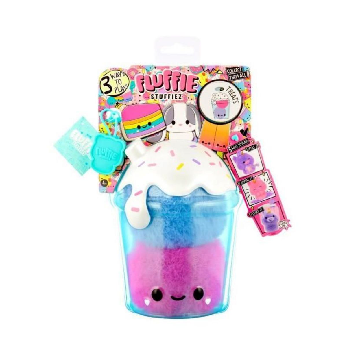 L.O.L. SURPRISE! Fluffie Stuffiez - Peluche ASMR a personnaliser - BOBA - Rembourrage a retirer et découvrir un autre personnage - Dés 4 ans