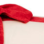 Voir la diapositive 3 : ATMOSPHERA Coussin en Velours avec Nœud  Cadeau  30x50cm Beige