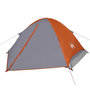 Voir la diapositive 2 : VIDAXL Tente de camping a dome 4 personnes gris et orange impermeable