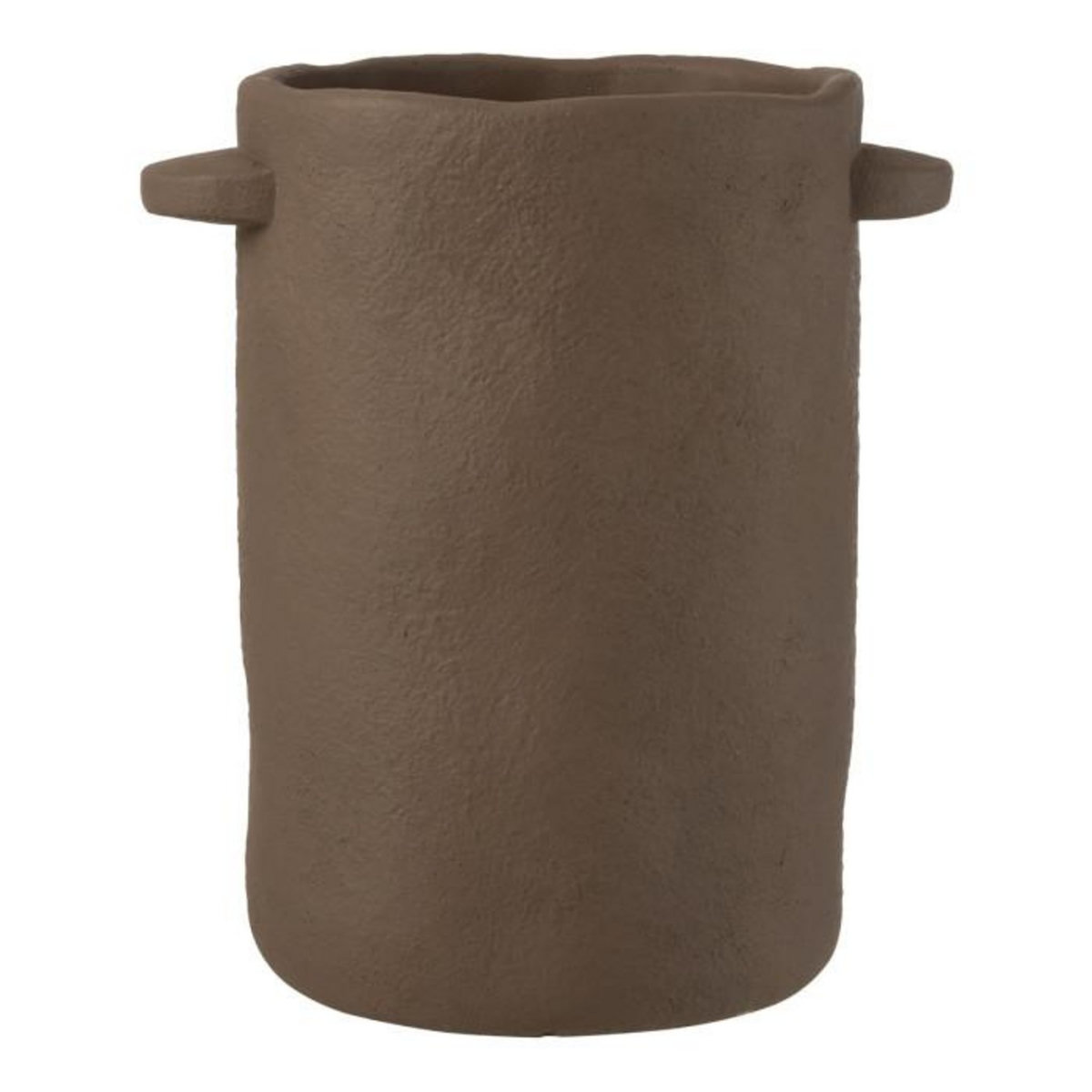 Paris Prix Vase Allongé en Ciment  Gustave  30cm Marron Foncé