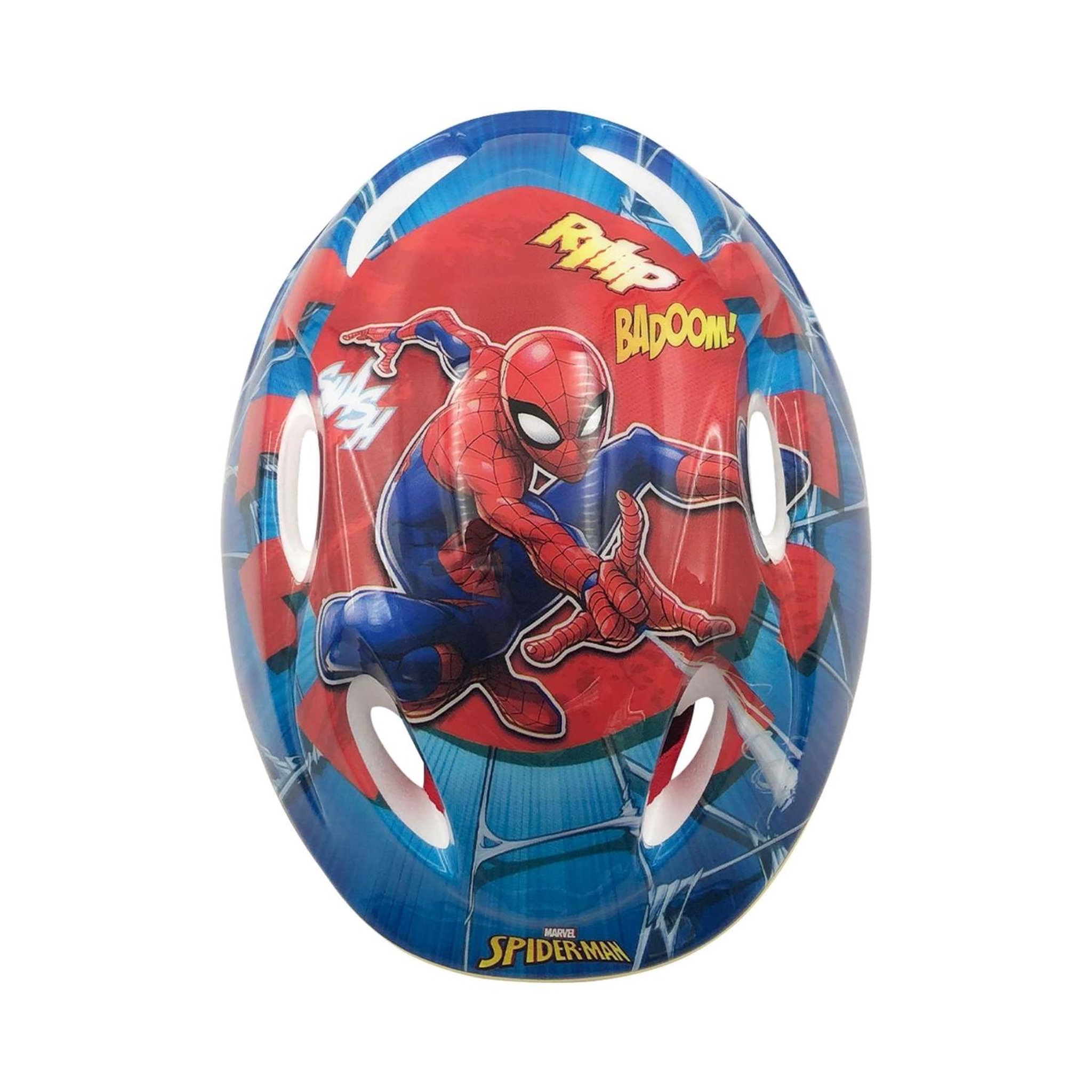 Voir la diapositive 2 : VOLARE Casque de vélo Marvel Spiderman Bleu Rouge 51 - 55 cm