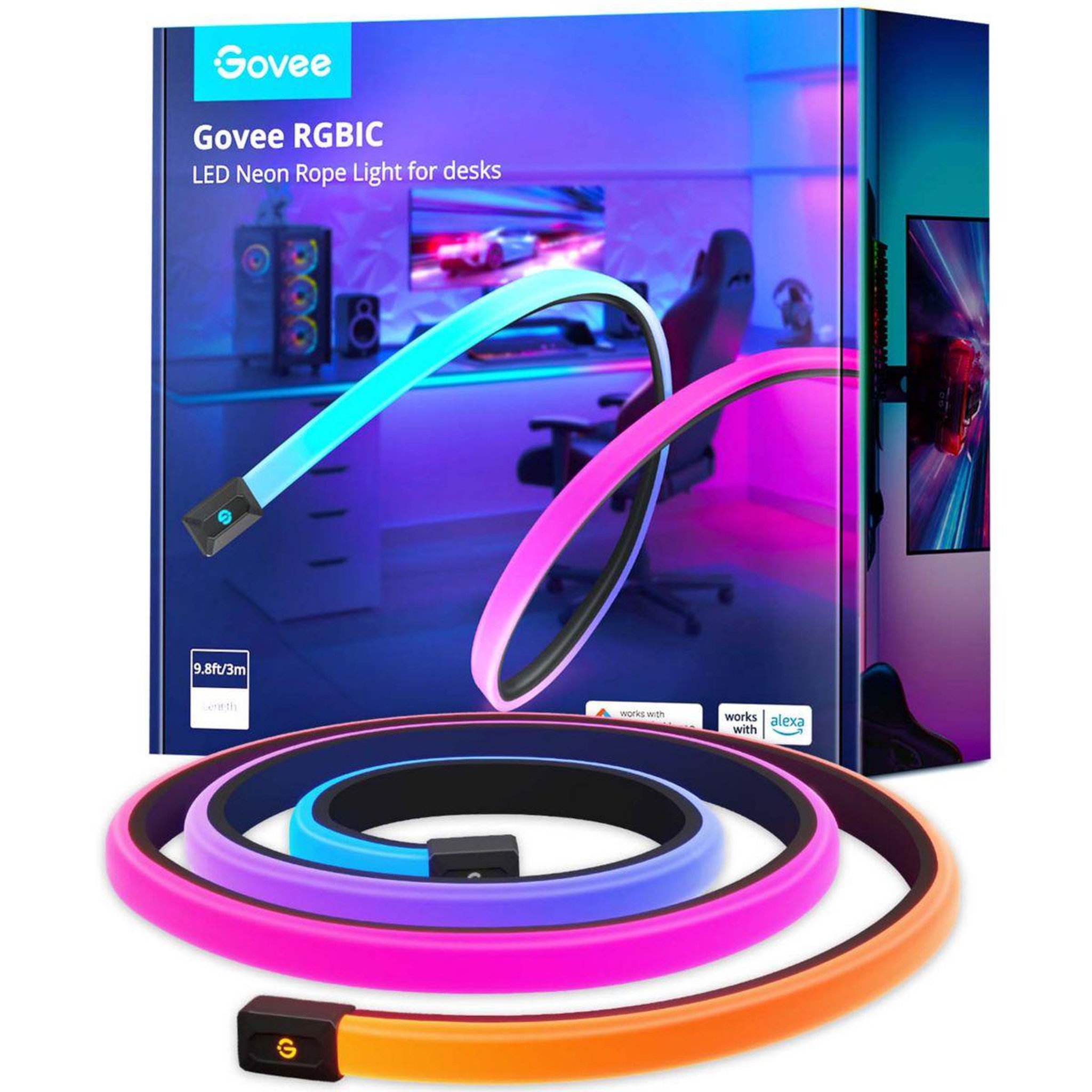 Voir la diapositive 2 : GOVEE Bandeau LED NEON GAMING TABLE LIGHT