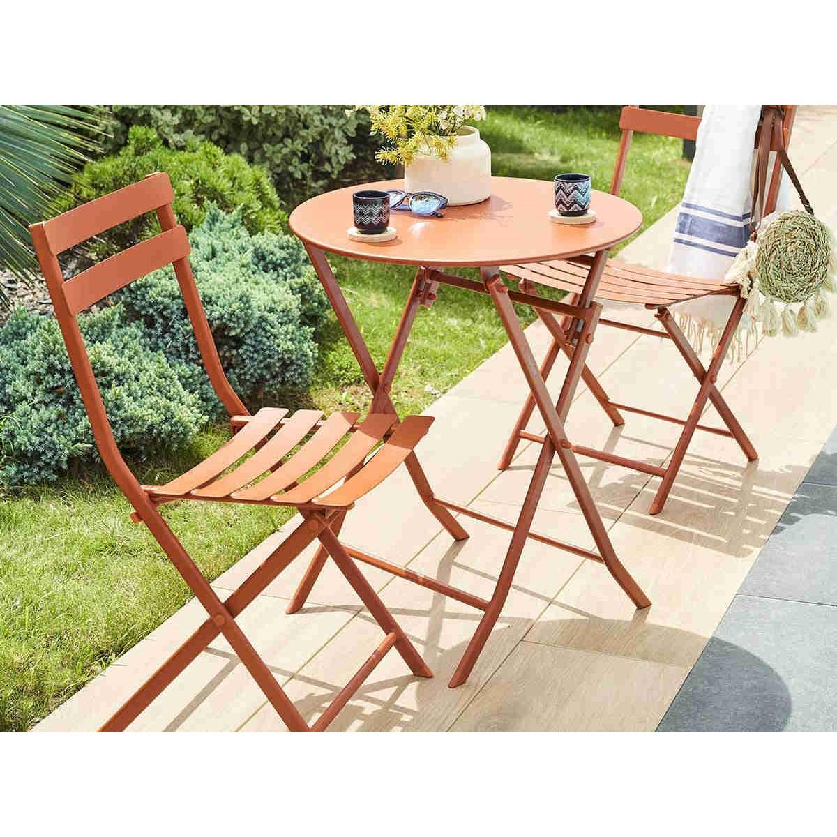 HESPERIDE Table de jardin ronde Greensboro Ø 60 cm Ambre - Hespéride