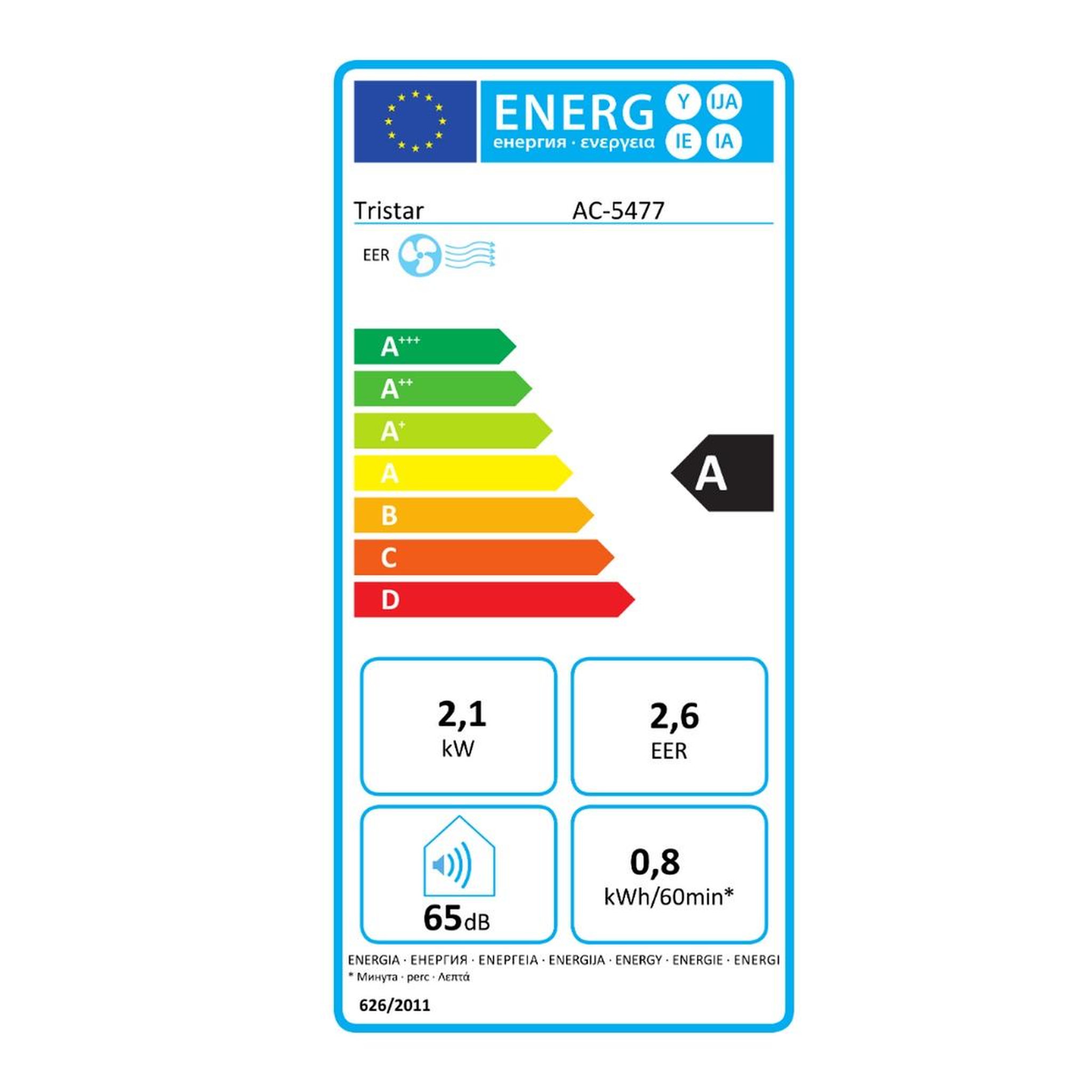 Voir la diapositive 2 : TRISTAR Climatiseur mobile monobloc 2100w 25m2 - ac-5477