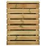 Voir la diapositive 4 : VIDAXL Composteur de jardin a lattes 80x50x100 cm Bois de pin impregne