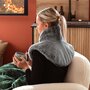 Voir la diapositive 5 : VIVEZEN Coussin chauffant, tour de cou pour épaules et nuque - Cosy - Gris