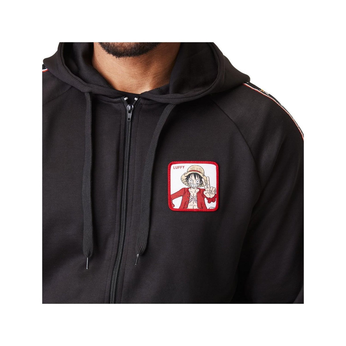 CAPSLAB Sweat à capuche avec zip homme One Piece Luffy