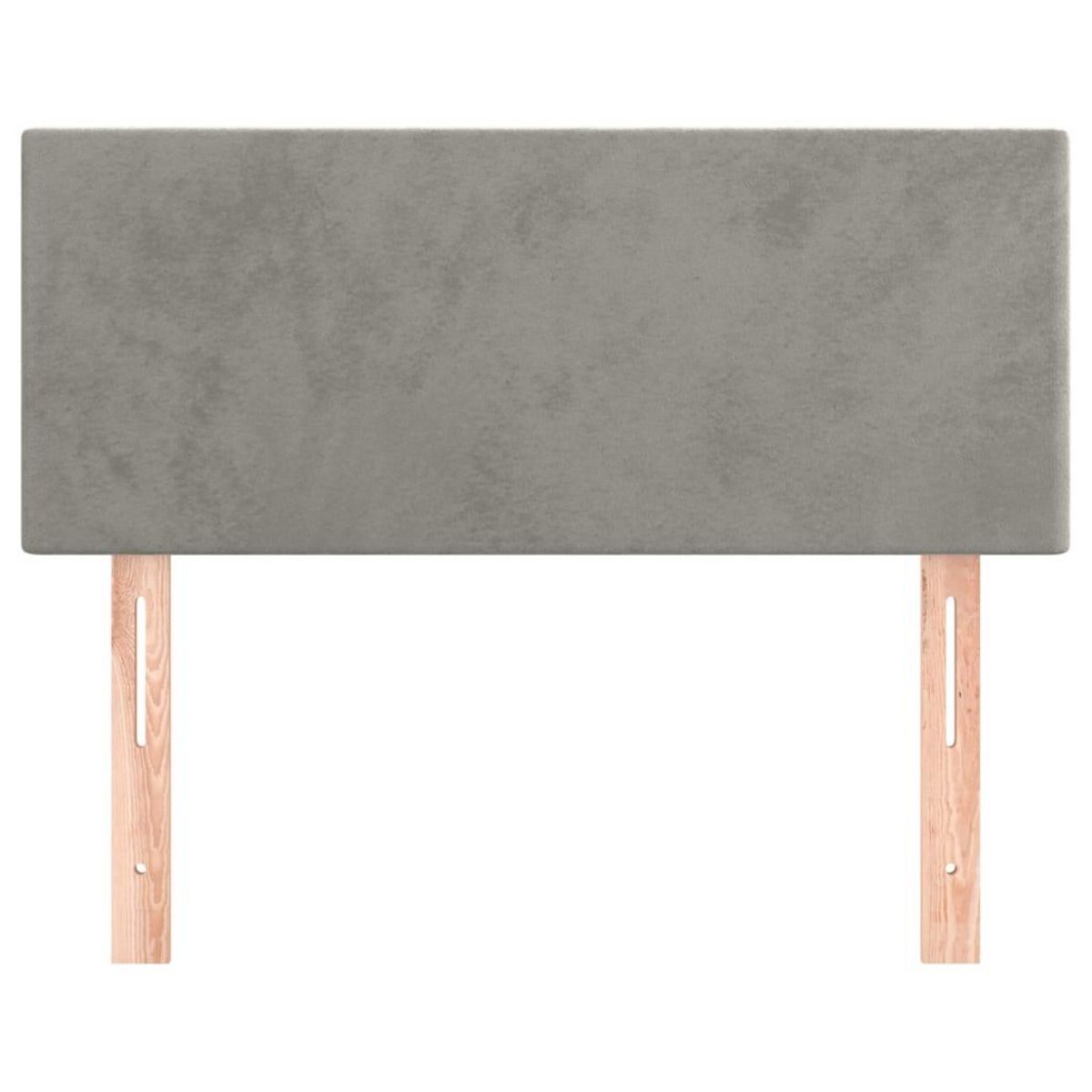 VIDAXL Tete de lit Gris clair 80x5x78/88 cm Velours