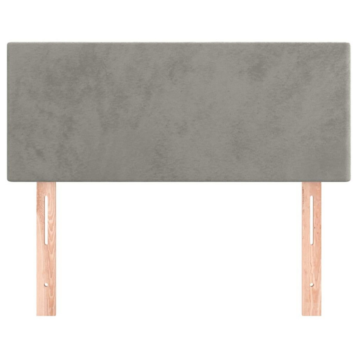VIDAXL Tete de lit Gris clair 80x5x78/88 cm Velours