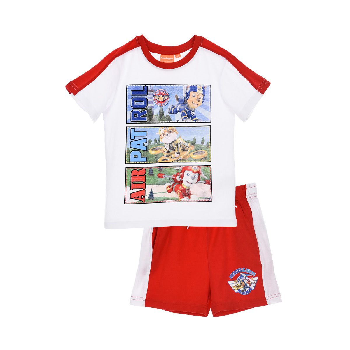 PAT PATROUILLE Ensemble short + t-shirt manches courtes garçon