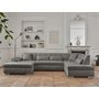 Voir la diapositive 5 : LISA DESIGN Vermont - canapé panoramique d'angle droit - 7 places - convertible - en tissu