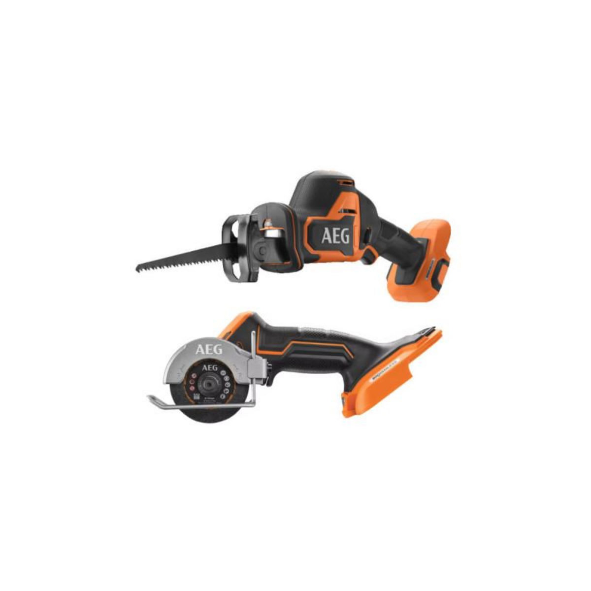 AEG Pack AEG Scie sabre - Mini scie multi-matériaux - 18 V - Subcompact - Brushless