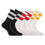 SERGE BLANCO Lot de 6 paires de tennis Serge Blanco. Coloris disponibles : Blanc