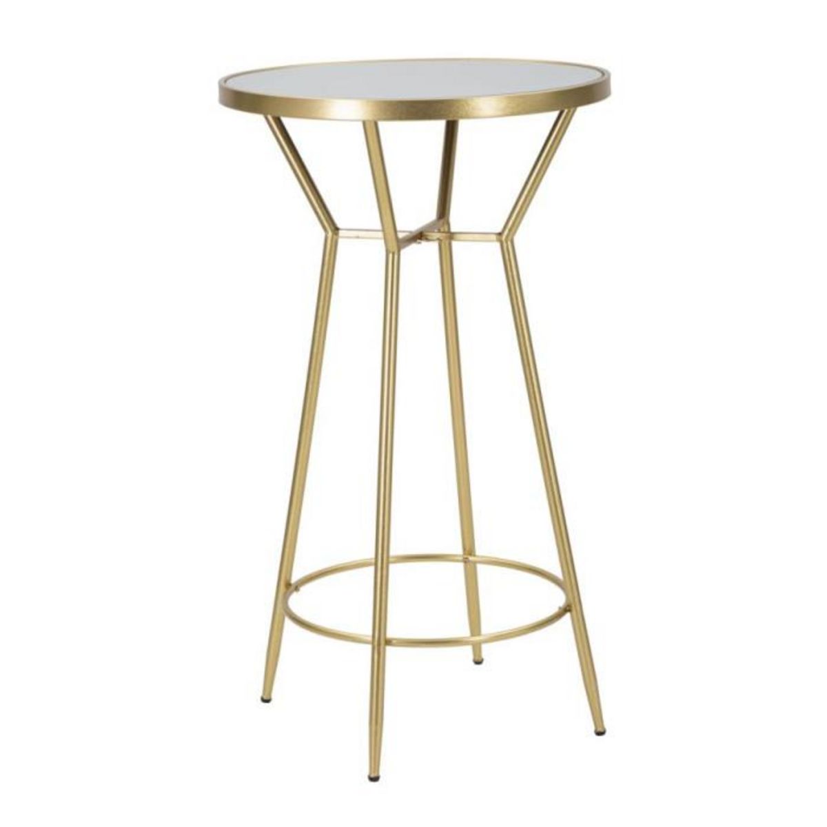 Paris Prix Table de Bar Miroir  Circle  105cm Or