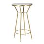Voir la diapositive 1 : Paris Prix Table de Bar Miroir  Circle  105cm Or