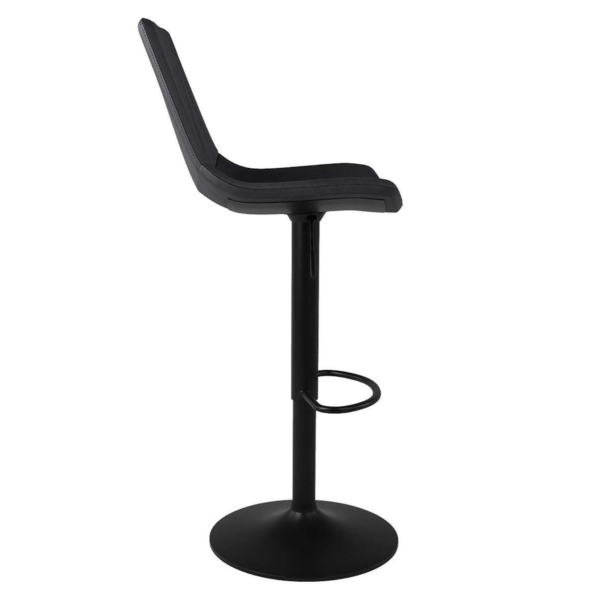 Rendez vous déco Lot de 2 chaises de bar réglables 62,5/83 cm camel en cuir synthétique - Killi