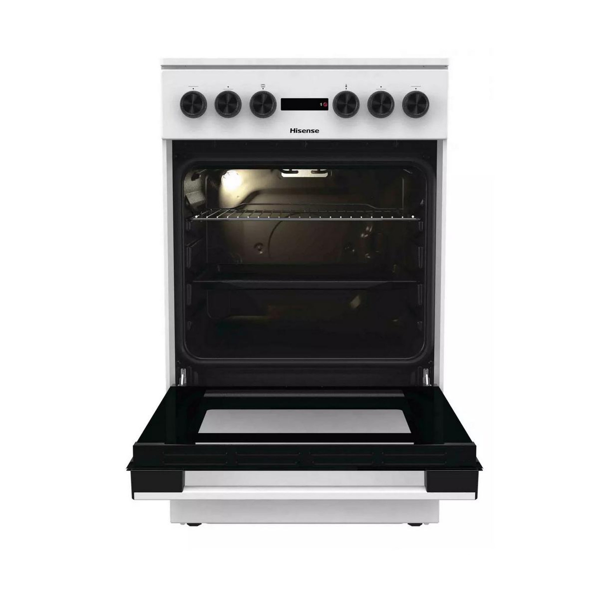 Voir la diapositive 3 : Hisense Cuisinière vitrocéramique 68l 4 feux - hec5a11wg