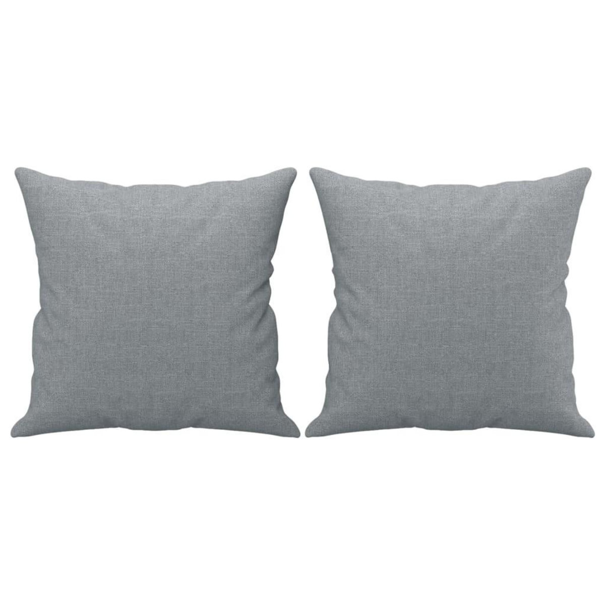 VIDAXL Canape 3 places avec oreillers gris clair 180 cm tissu