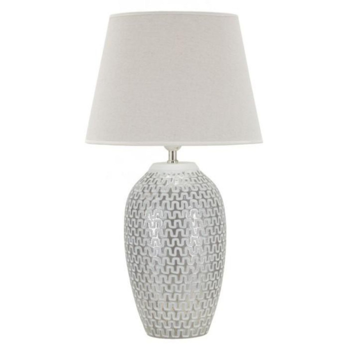 Paris Prix Lampe à Poser en Résine  Wave  65cm Blanc