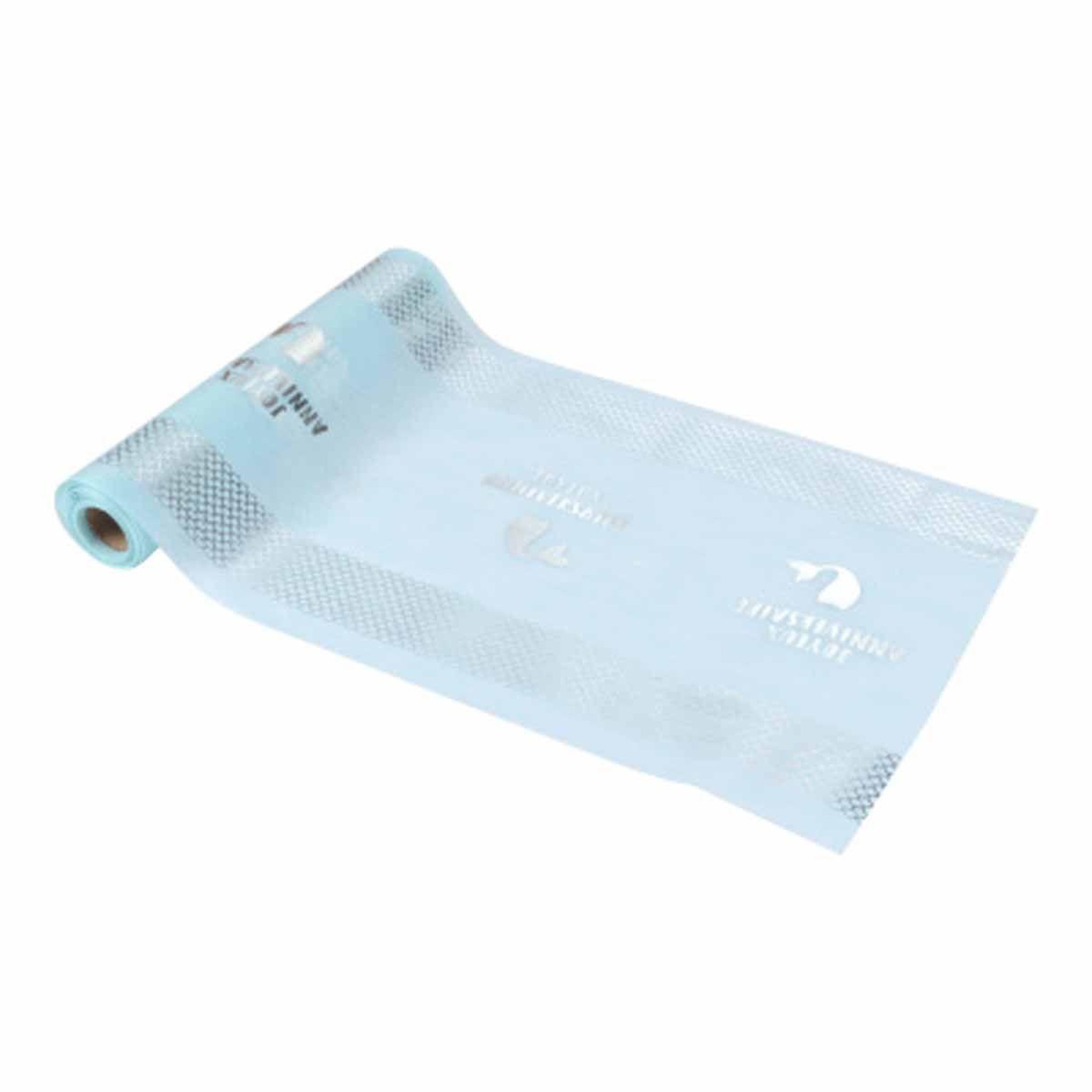 HOMEA Chemin de table jetable  sirène  28cmx5m bleu