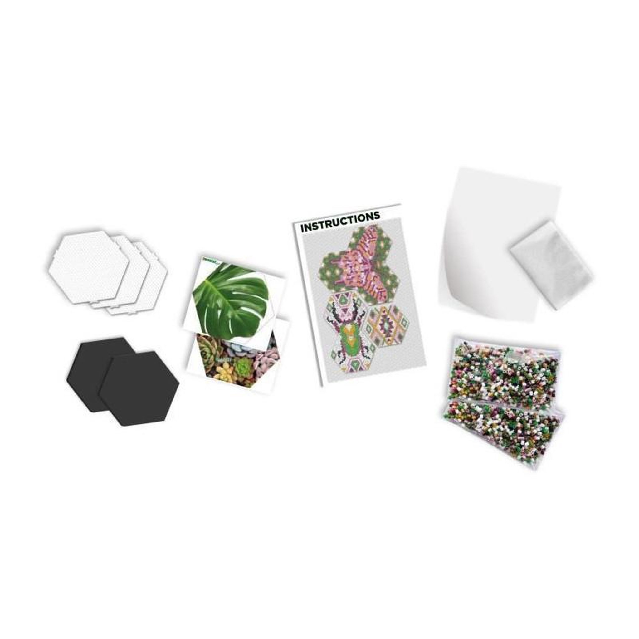 Voir la diapositive 2 : SES Creative SES CREATIVE - Beedz Art - Hex tiles botanique