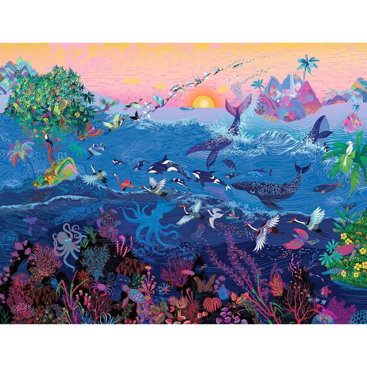 Nathan Puzzle 2000 pièces : Merveilles de l'océan, Peggy Nille