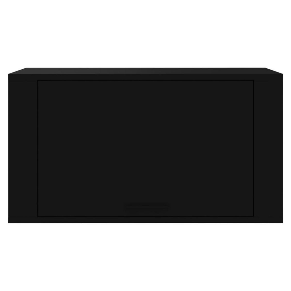 VIDAXL Armoire a chaussures murale Noir 70x35x38 cm Bois d'ingenierie