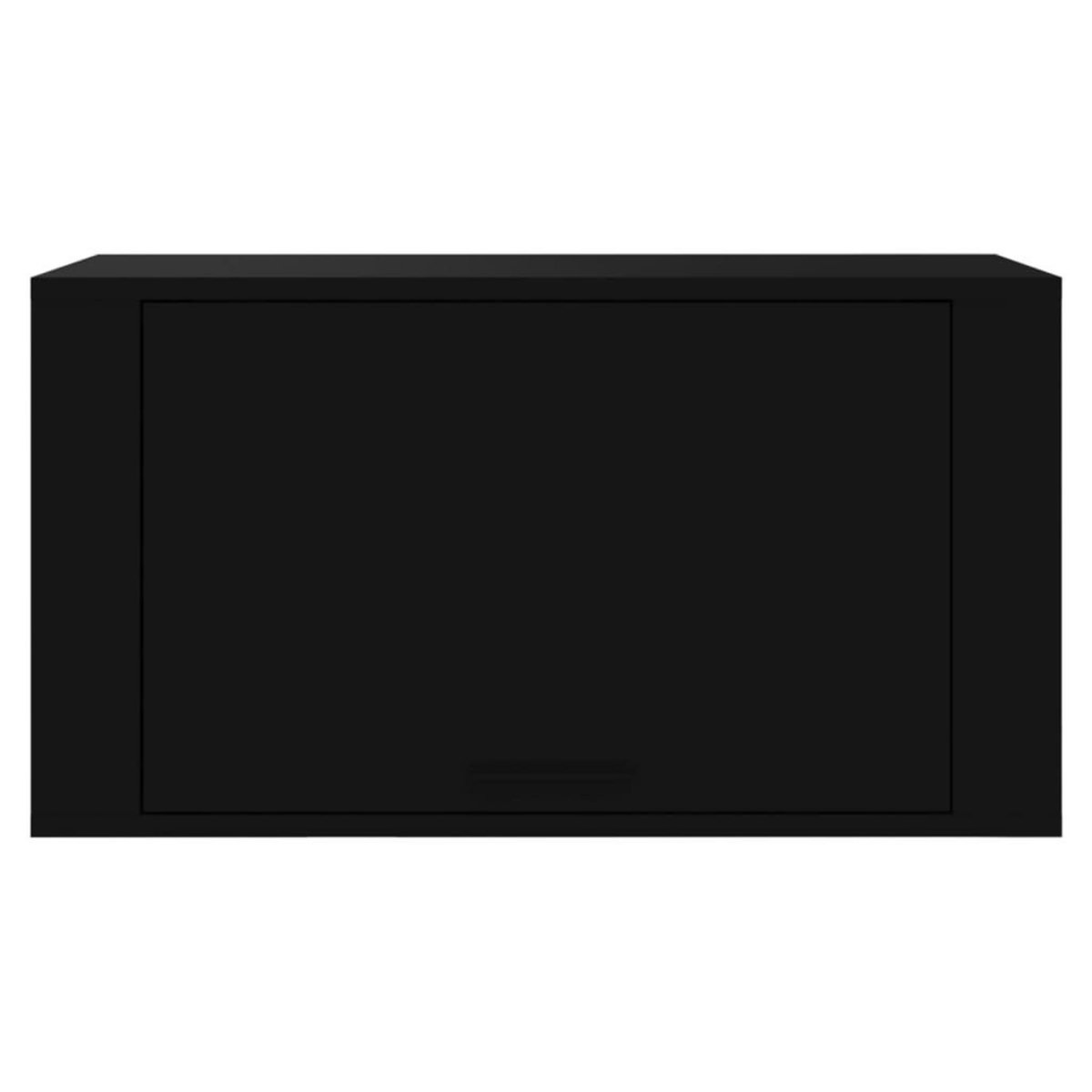 VIDAXL Armoire a chaussures murale Noir 70x35x38 cm Bois d'ingenierie