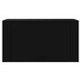Voir la diapositive 5 : VIDAXL Armoire a chaussures murale Noir 70x35x38 cm Bois d'ingenierie
