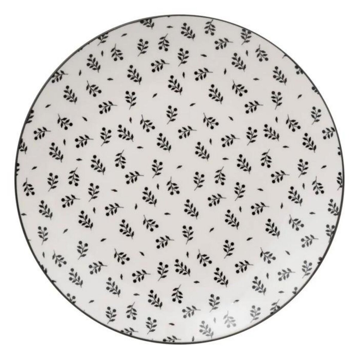 SECRET DE GOURMET Lot de 6 Assiettes à Dessert  Iris  19cm Beige