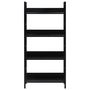 Voir la diapositive 3 : VIDAXL Bibliotheque a 4 niveaux noir 60x27,6x124,5cm bois d'ingenierie