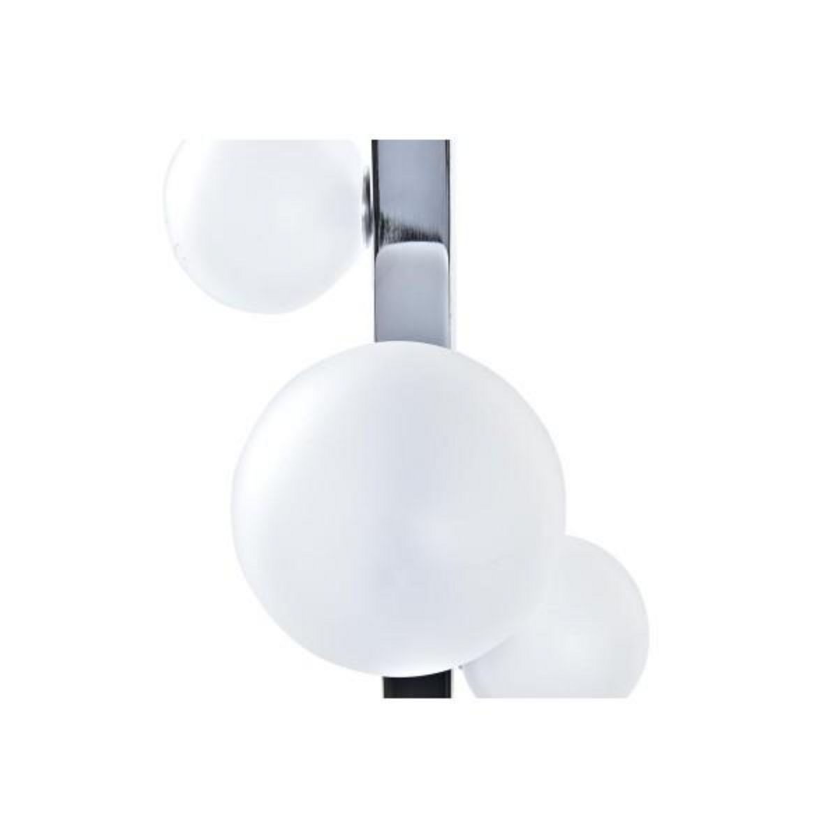 MARKET24 Lampe de bureau DKD Home Decor Blanc Argenté Verre Marbre 220 V 15 x 15 x 68 cm