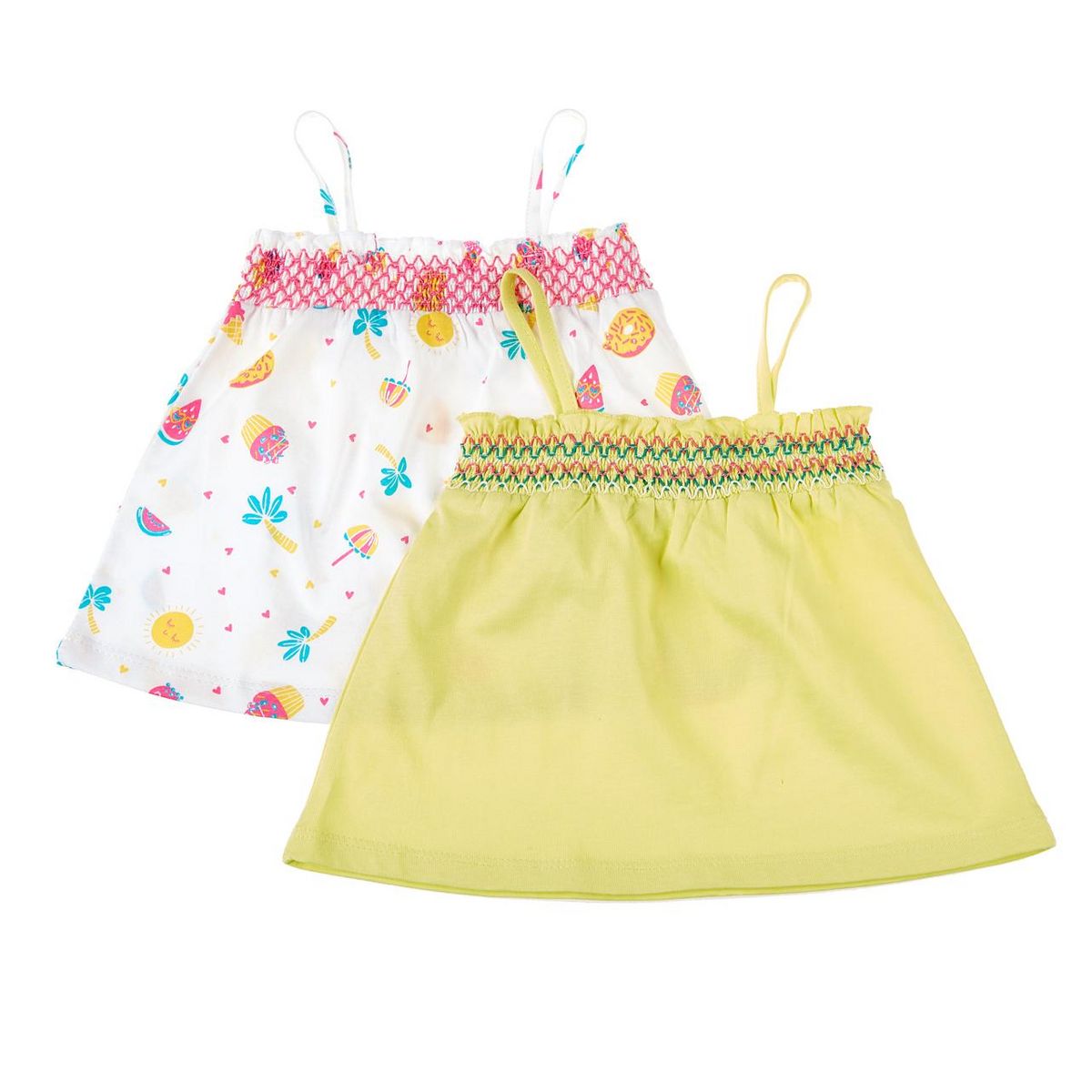 IN EXTENSO Lot de 2 débardeurs bébé fille