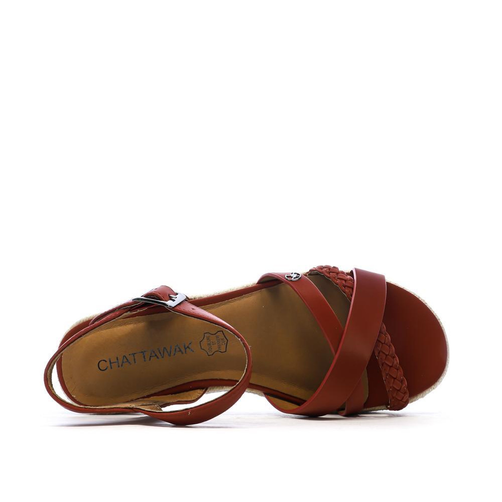 Voir la diapositive 4 : CHATTAWAK Sandales Rouge Femme Chattawak Summer