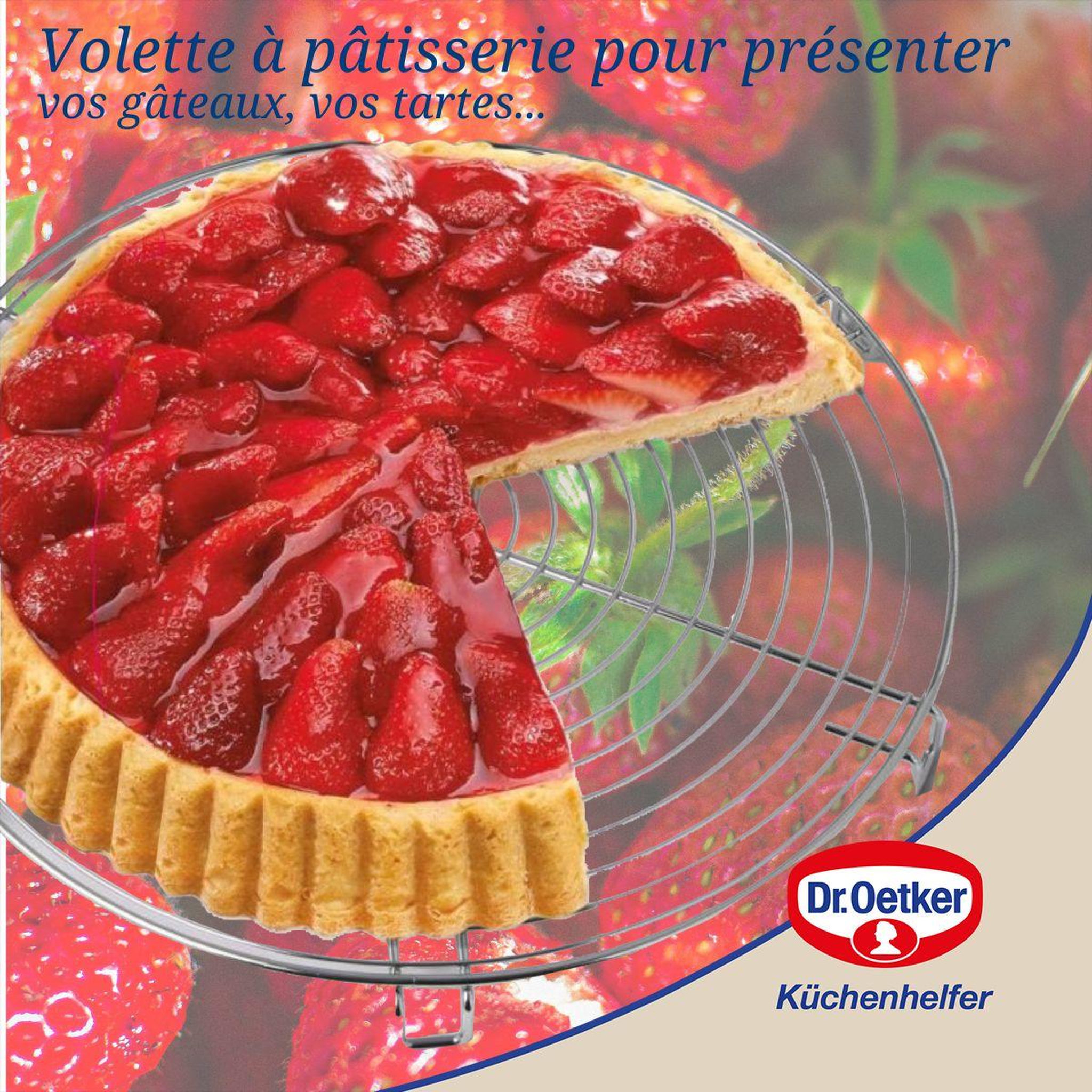 Voir la diapositive 6 : DR.OETKER Grille de refroidissement pour gâteaux 32 cm Dr Oetker Divers