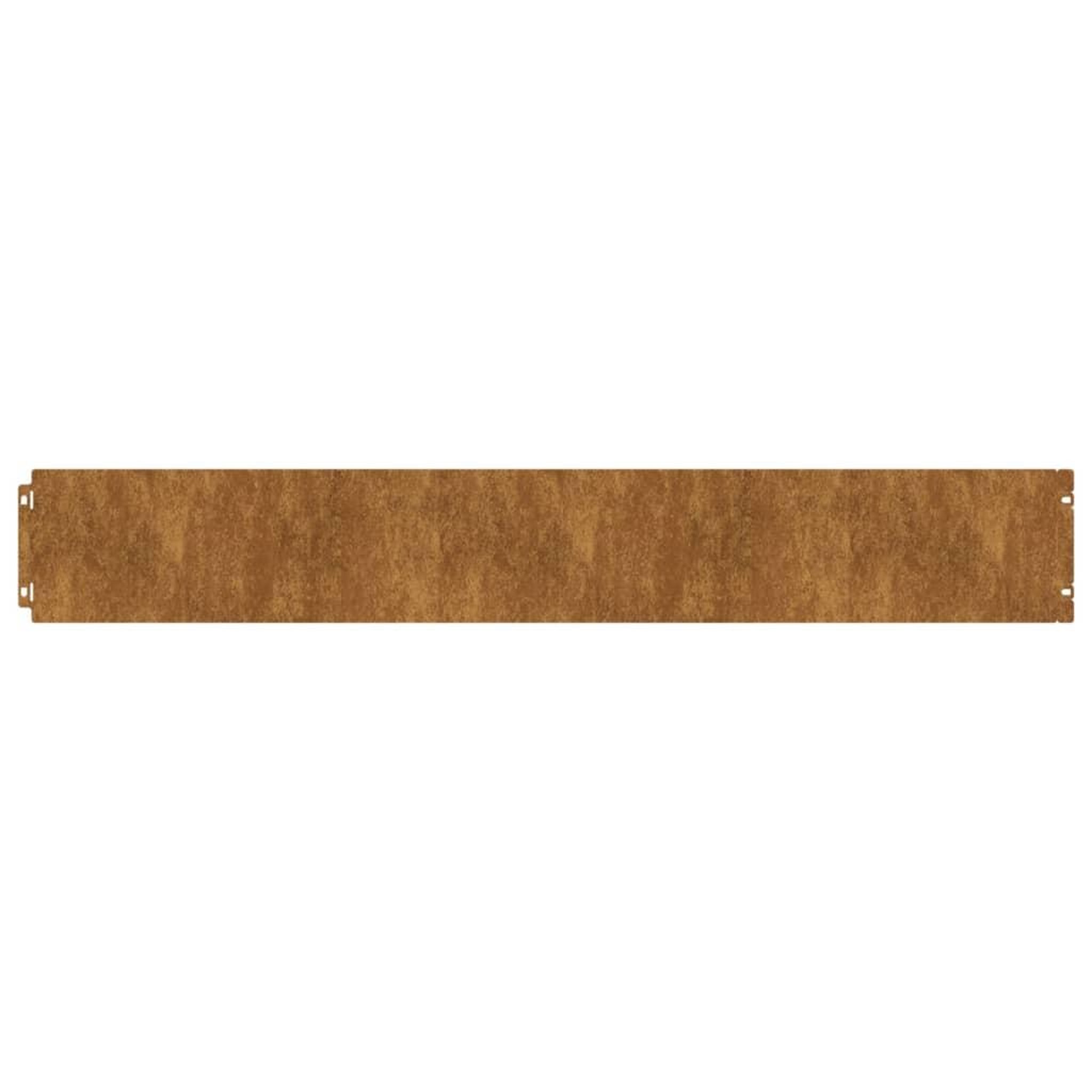 Voir la diapositive 3 : VIDAXL Bordures de pelouse 50 pcs 15x103 cm acier corten flexible