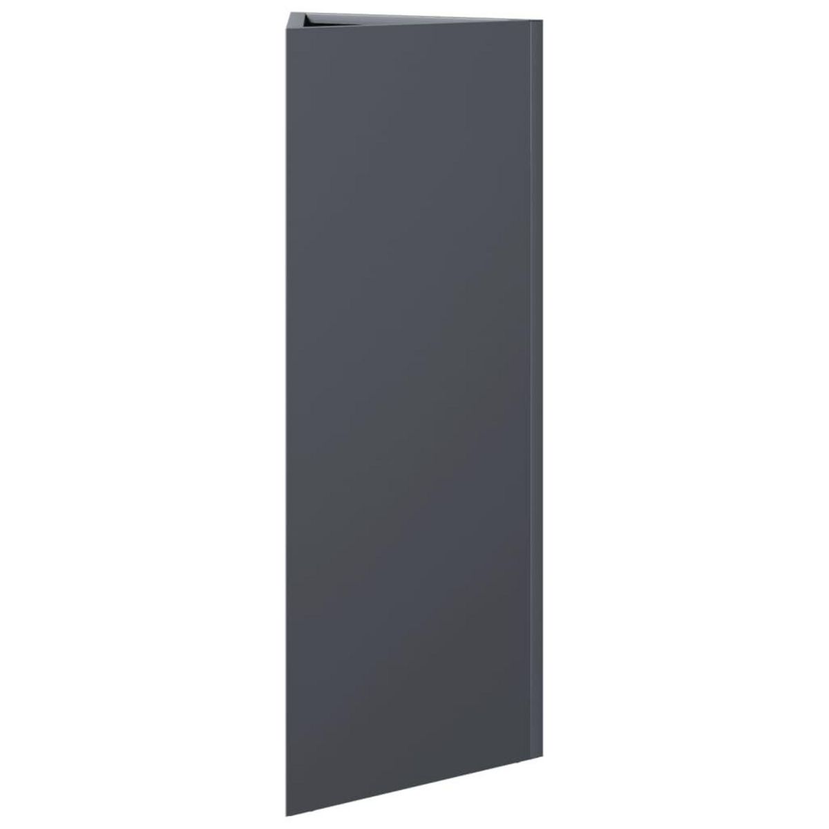 VIDAXL Jardiniere anthracite triangulaire 30x26x75 cm acier