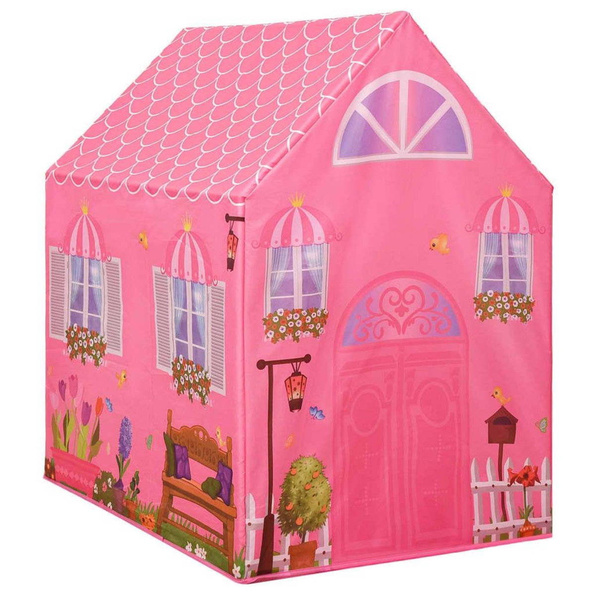 VIDAXL Tente de jeu pour enfants avec 250 balles Rose 69x94x104 cm
