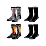 FREEGUN Lot de 4 paire de chaussettes enfant Hot Wheels. Coloris disponibles : Noir