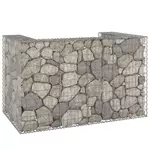 VIDAXL Mur en gabion pour poubelles Acier galvanise 180x100x110 cm